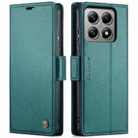 Caseme Tipo Cartera Xiaomi 14T Con Cierre Magnético, Rfid, Tarjetero, Soporte, Carga Inalámbrica