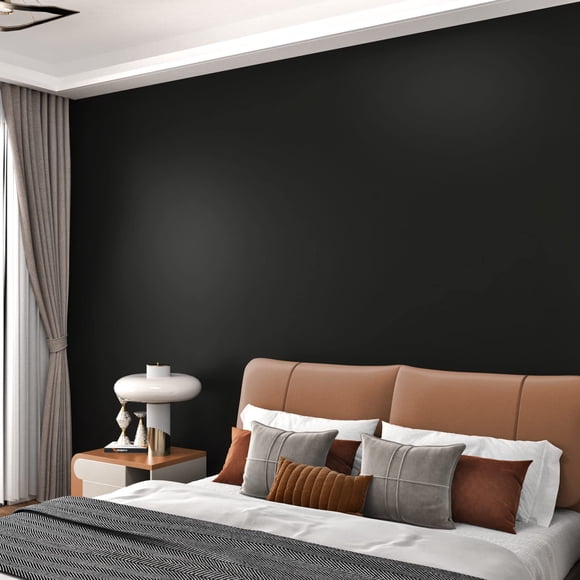 Papel tapiz WESTICK negro mate autoadhesivo 40 x 1000 cm
