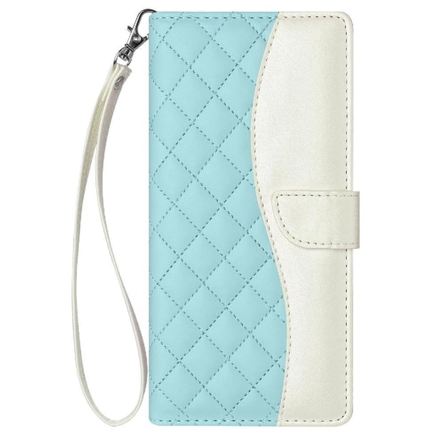 Funda Tipo Cartera Acolchada para Samsung Galaxy S20 FE con Bloqueo RFID Ranuras y Correa Verde