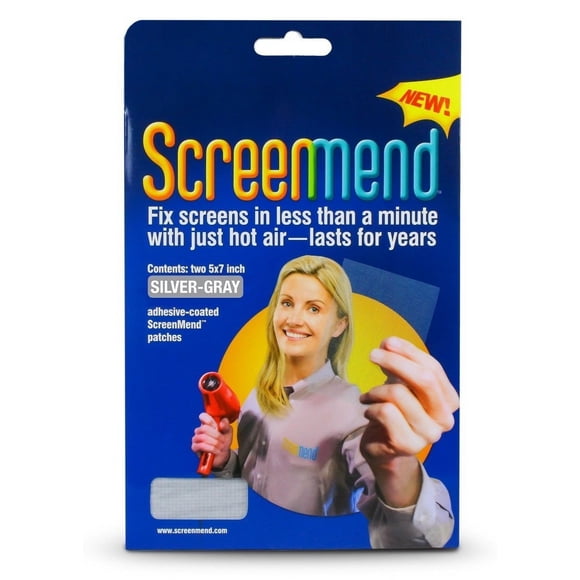 Kit de reparación de parabrisas ScreenMend 5x7 Patch plateado-gris