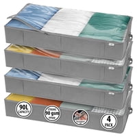 Organizadores De Armario Y Almacenamiento Storageexpert (Gris, Paquete De 4)