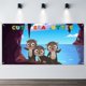 thumbnail image 2 of Pancarta de Cumpleaños Temática Nutria Desmarcar 150x90cm, 2 of 6