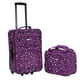 thumbnail image 1 of Juego de equipaje Rockland Fashion Softside Upright de 2 piezas, color morado, 1 of 8