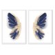 thumbnail image 1 of Set de Cuadros Alas Azules Y Doradas con Marco Blanco 50x40 CM, 1 of 1
