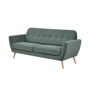 Sofá 3 Cuerpos Relan Bracciano Sillon Capitoné Verde