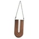 thumbnail image 3 of Jarrón Colgante De Madera Para Pared, Soporte Para Plantas, Jarrón De Tubo De Vidrio Para Interior, Ligero, Marrón, 3 of 3