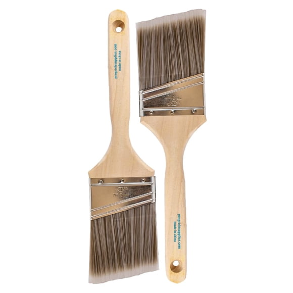 Set de 2 Brochas Profesionales de 7.6 cm con Ángulo y Cerdas Sintéticas