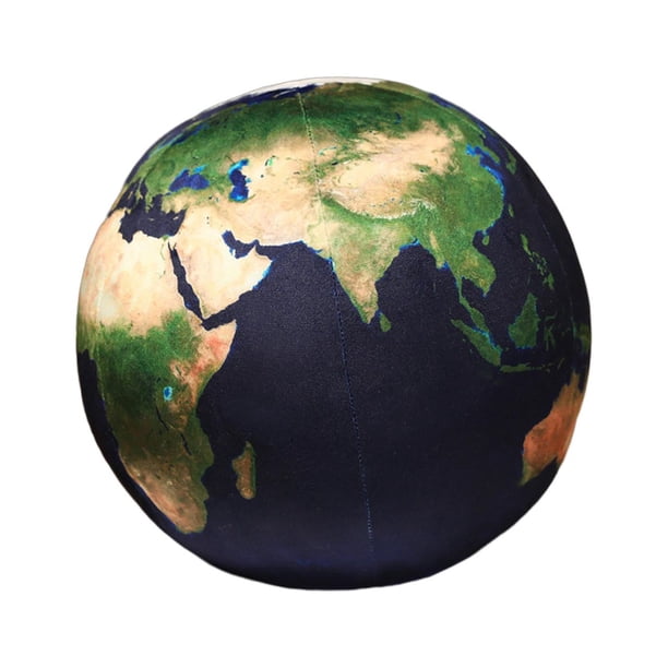 Juguete de peluche de Planet Earth, adorno creativo, almohada de muñeca suave, juguete de peluche de peluche realista para adultos, niñas, regalo para Azul profundo 17cm