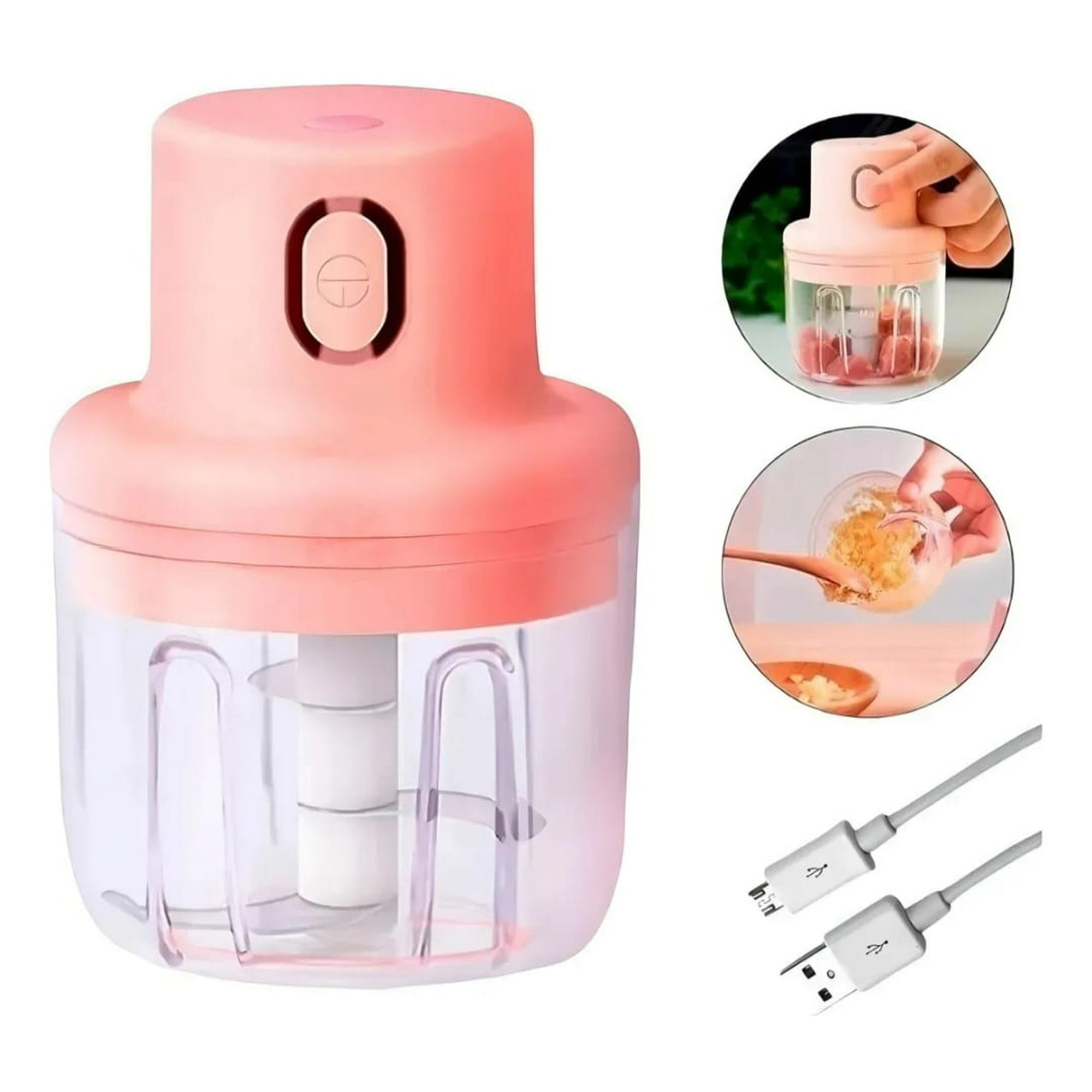 Genérico - Mini Triturador Eléctrico De Ajo Recargable Por Usb