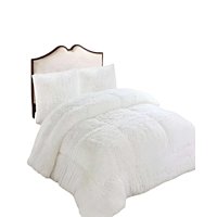 Genérico - Cobertor De Invierno Peludo 2 Plazas 230X250Cm Clanco