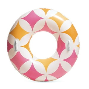 Flotador Inflable Vintage Intex Con Asas De Sujeción 114 Cm Diamante