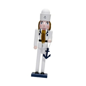 Genérico - Figura De Cascanueces De Madera Con Base Estable Para Chimenea De Festival De Sala De Estar