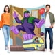 thumbnail image 1 of El Show del Gran Gorila Uva anti-pilling, suave, ligera, esponjosa y acogedora de lujo para hogar y cocina – Perfecta para niños y adultos,120X150cm, 1 of 6