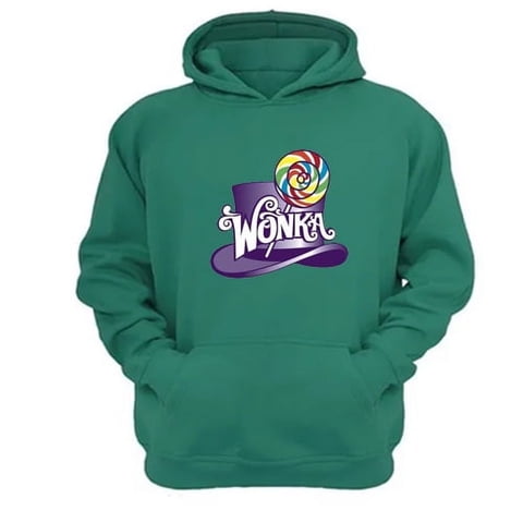 Genérico - Polerón Canguro Wonka Verde Aguamarina Talla S Unisex