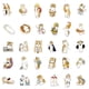 thumbnail image 3 of Get Your Paws on 64pcs of Adorable Orange Cat Waterproof Stickers for Mobile Phone Case and Laptop - UV and Finger Resistant!, 3 of 4
