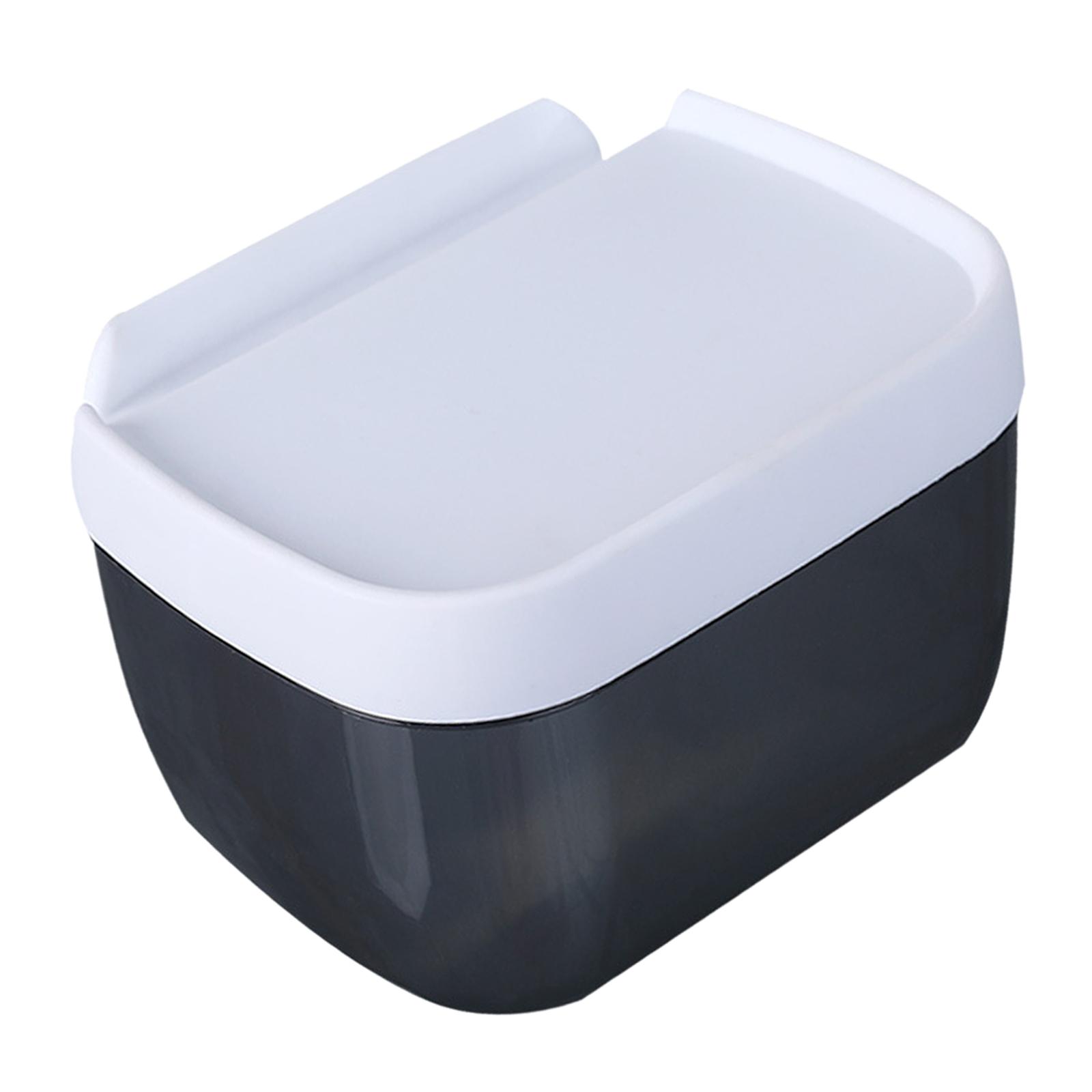 Bothyi - Soporte De Papel Higiénico Montado En La Pared Con Estante Impermeable Para Inodoro Cocina Negro