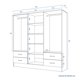 thumbnail image 5 of Clóset Maipo 6 Puertas 4 Cajones Chocolate, 5 of 8