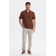 thumbnail image 4 of Polera Hombre Slim Cuello Polo Café, 4 of 4