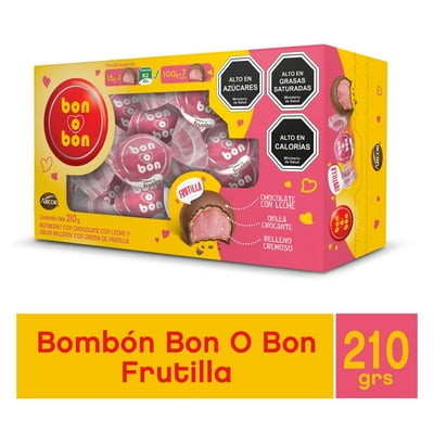 Chocolates Bon O Bon Frutilla 210 G Arcor