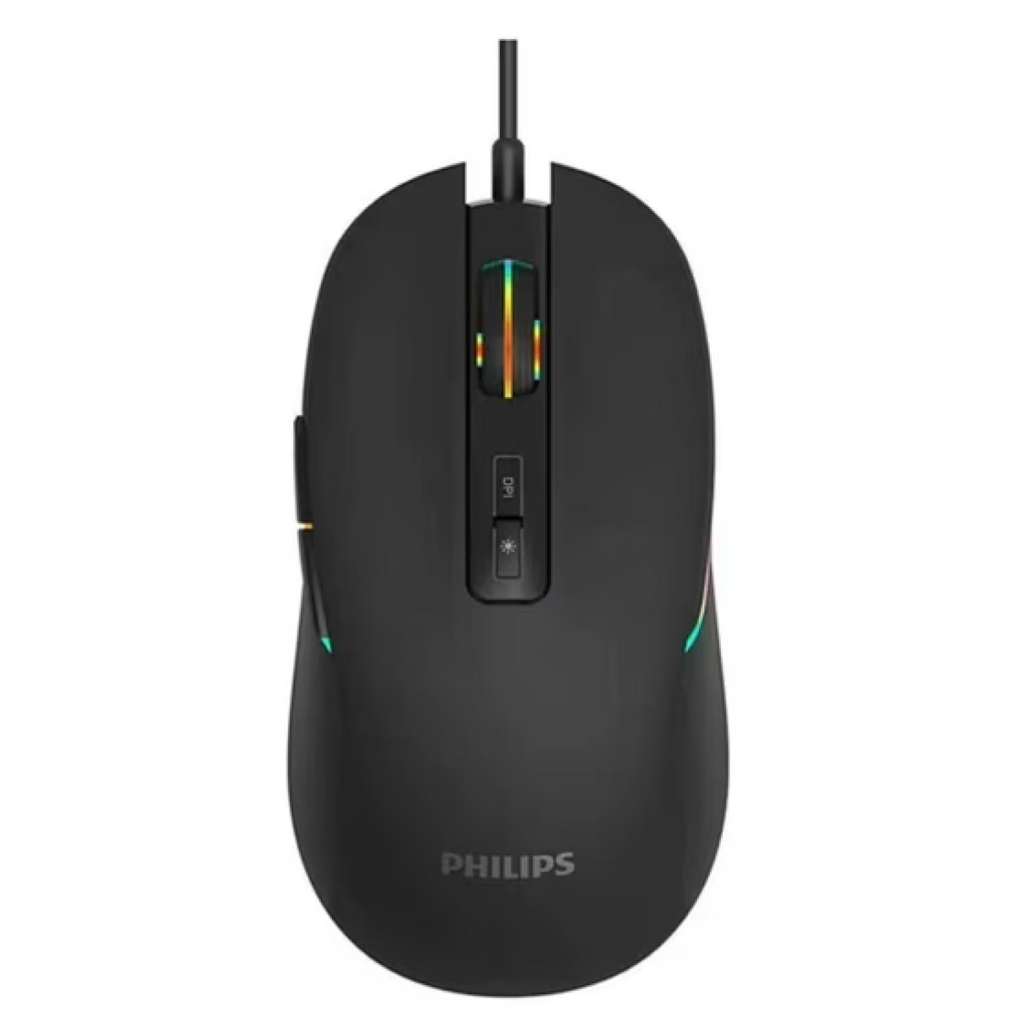 Philips - Mouse Gamer Usb 7 Botones 3600dpi Rgb Spk9414