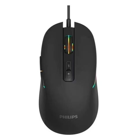 Philips - Mouse Gamer Usb 7 Botones 3600Dpi Rgb Spk9414