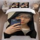 thumbnail image 1 of Selfie in Black Shirt Themed Bedding Set Duvet Cover and Pillowcase Set, 1 of 5