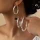 thumbnail image 4 of 6-Piece Gold Hoop Earrings: Elegant Hip Hop Style Alloy Jewelry - Exquisite Female Gift for Daily Casual Wear, 4 of 4