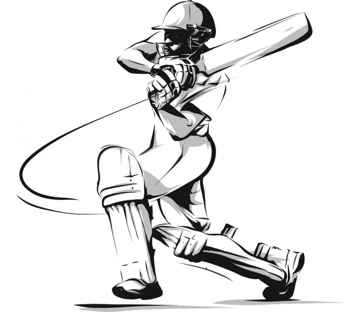 Rienda Libre Graphics - Decomural Cricket Batsman Ws-50649
