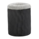 thumbnail image 3 of Soporte para gafas con forro de felpa, protector de silicona, resistente, organizador para guardar gafas, estuche para escritorio y mesita de noche. Peluche negro gris, 3 of 5