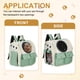 thumbnail image 5 of Uxcell 1Pcs 14.17" Mochila para Mascotas Ventilada de Tela Oxford para Perros Gatos Animales Pequeños Verde Destinada para Senderismo Camping, 5 of 7