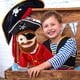 thumbnail image 5 of Marioneta de peluche ZJoey Pirate de 36 cm con boca móvil, 5 of 7