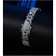 thumbnail image 5 of Pulsera de Eslabones Cubanos para Hombre Transparente 5A+ CZ Pulsera de Cadena para Hombre Chapada en Oro Blanco de 18K Pulsera de Plata Esterlina 925 Joyería para Hombre 18-20CM ﻿, 5 of 8