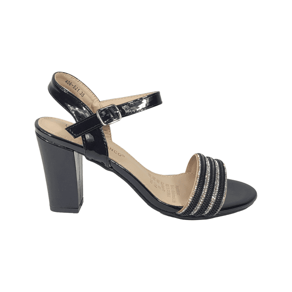 SANDALIAS DE FIESTA BONNY FRANCO NEGRO MUJER 406-0521 - Talla 38