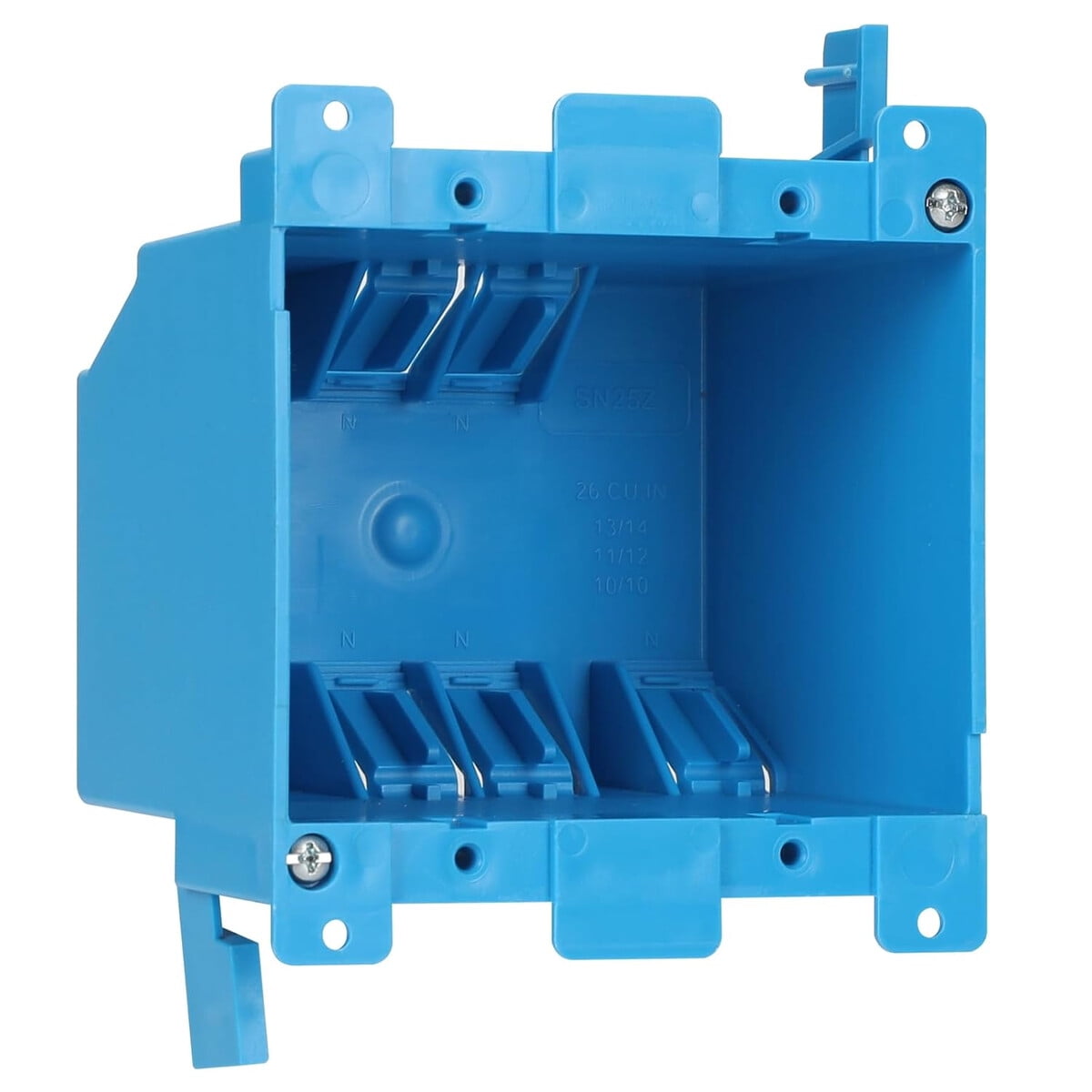 Caja Eléctrica Yqxiute 2 Módulos Pvc 25ina Azul Pared