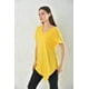 thumbnail image 1 of Polera Mujer Amarillo Manga Corta Corte Asimétrico Talla S, 1 of 3
