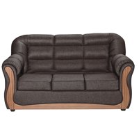 Colbox - Sofá Cheyenne 3 Cuerpos Tela Chocolate