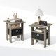 thumbnail image 1 of Juego de Mesitas de Noche Furinno TIDUR con Caja de Almacenamiento en Roble Francés, 1 of 7