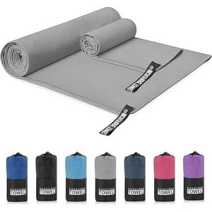 Veat00L - Set De 2 Toallas De Microfibra De Secado Rápido Para Deportes Y Gimnasio (76 * 152 Cm + 40 * 80 Cm)