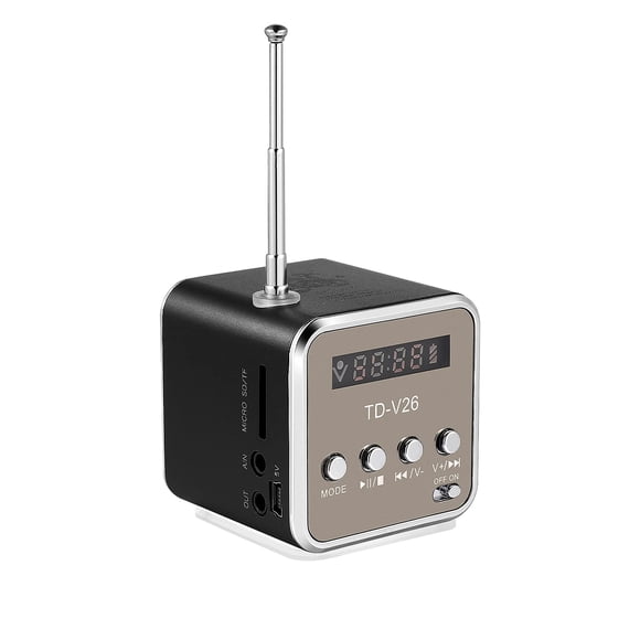 Altavoz portátil Hemobllo Mini Music Player MP3/4 negro