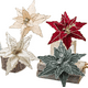 thumbnail image 2 of Pack 20 Flores Navideña Adorno De Navidad 30*30 Cm Dorada, 2 of 3