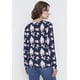 thumbnail image 2 of Sweater Mujer Camant Print Navy Melange Corona, 2 of 5
