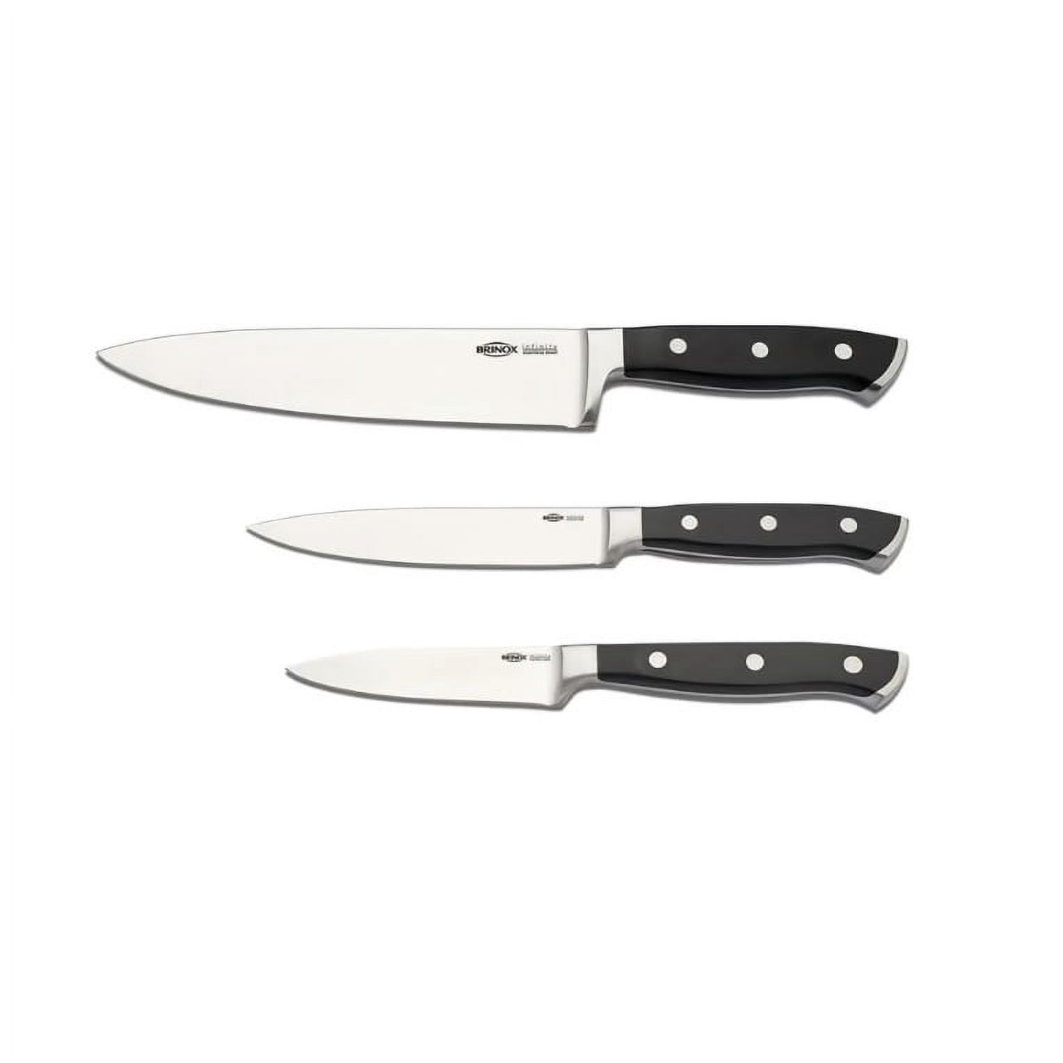 Brinox - Set De Cuchillos 3 Piezas Mango Pvc