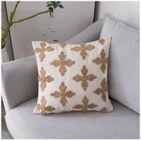 Wyj Hogar - Pack De 02 Fundas De Cojin Con Detalles En Yute 45X45 Cm Md04