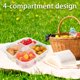 thumbnail image 5 of Contenedores para Alimentos Haawooky 50 Piezas con 4 Compartimentos, 5 of 7