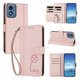 thumbnail image 2 of Funda Cartera Trébol para Motorola Moto G Play 2024 4G con Ranuras Tarjetas y Carga Inalámbrica Rosa, 2 of 6
