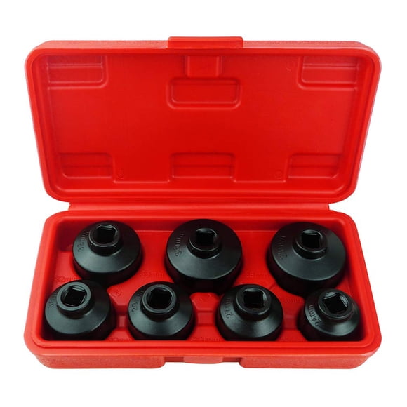 Juego de vasos para filtro de aceite Ibetter, 7 piezas, 24-38 mm