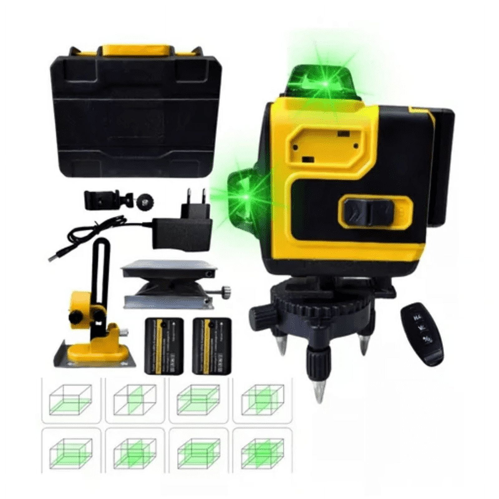 Genérico - Nivel Laser 16 Lineas 360° Cruz 4d Laser Nivel Autonivelante