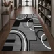 thumbnail image 2 of Alfombra Pasillera 3d Decorativa W.m G Moderna 1.8 M 60 M Ralla Blanco Negro, 2 of 3