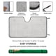 thumbnail image 2 of Loco por el Golf Parasol para Parabrisas Delantero Protector Plegable, Visera Solar para Auto Bloquea Rayos UV Mantiene tu Vehículo Fresco140cm*76cm, 2 of 6