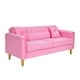 thumbnail image 2 of Sofa New Retro 3c Felpa 01 Rosado, 2 of 6